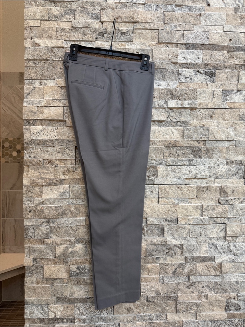 White House Black Market Women's Gray slim ankle Dress Pants